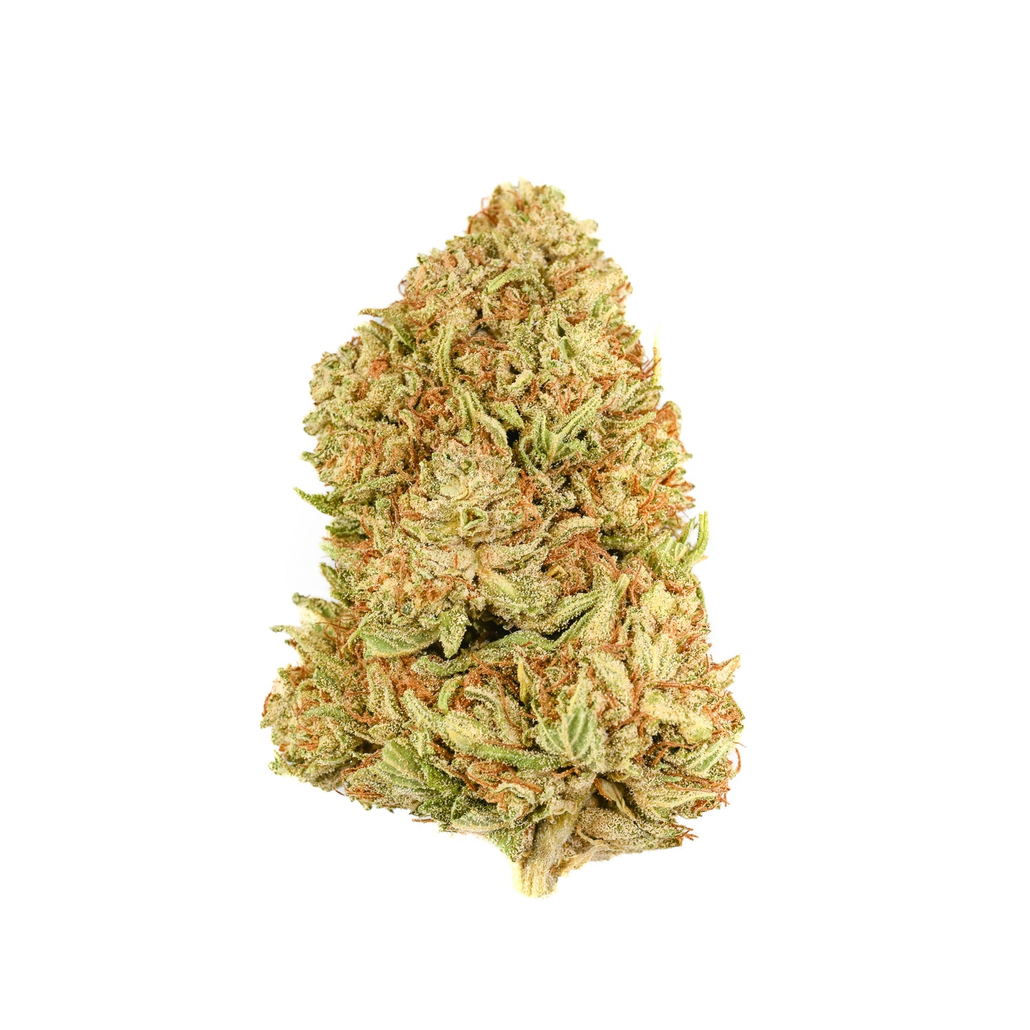 White CBG nug against a clean white background.